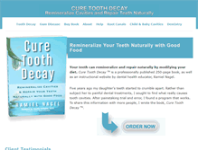 Tablet Screenshot of curetoothdecay.com